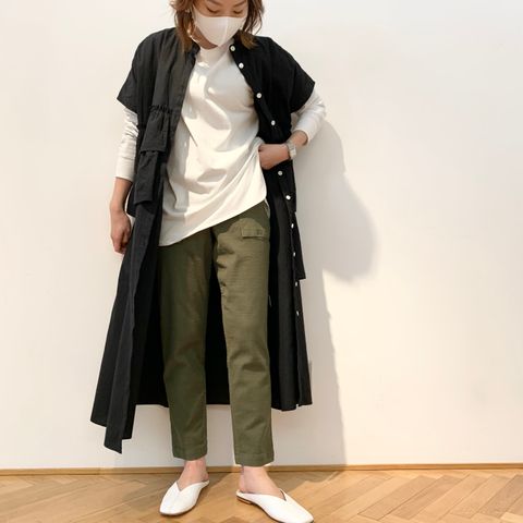 様々なコーディネートが楽しめるdahl'iaのシャツワンピース