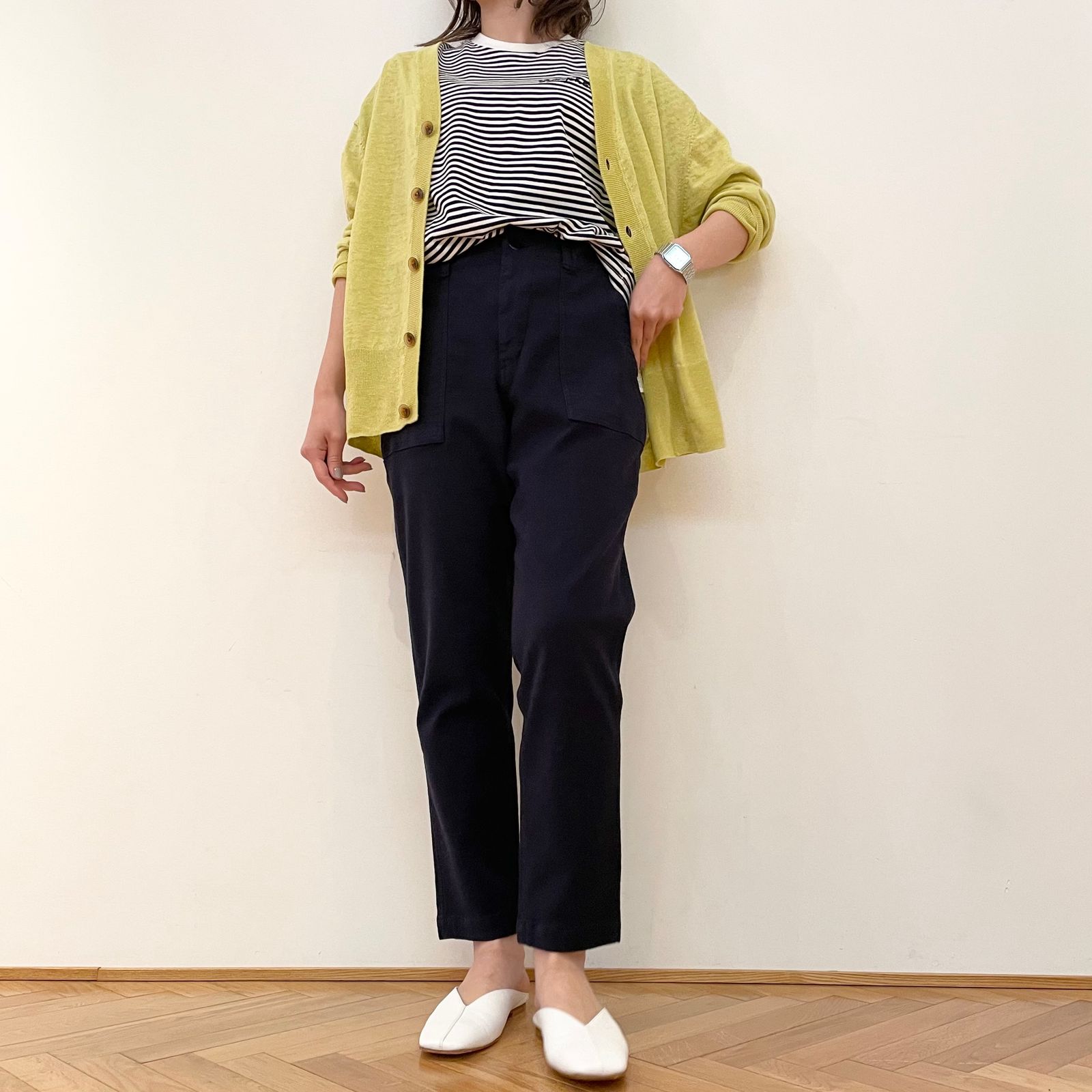 梅雨にも活躍!MACPHEEのリネンカーディガン