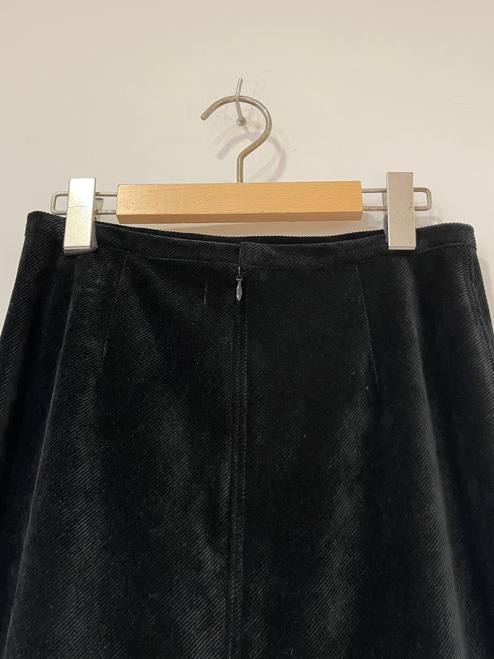 Bed&Breakfast / Chambray Corduroy Skirt / コーデュロイスカート / ブラック