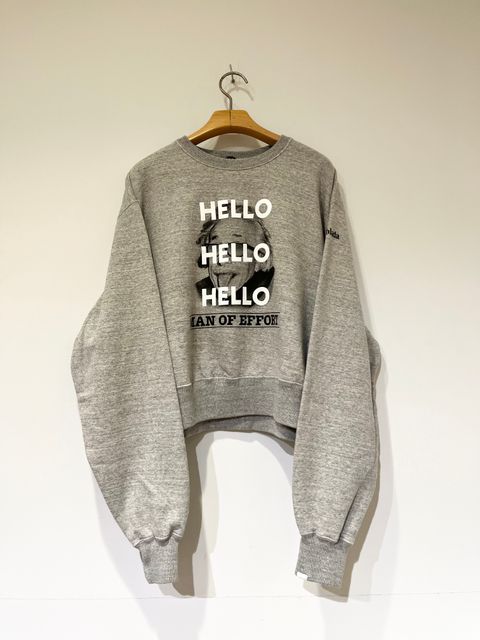 HELLO SWEAT / アインシュタイン / プリントスウェット / グレー