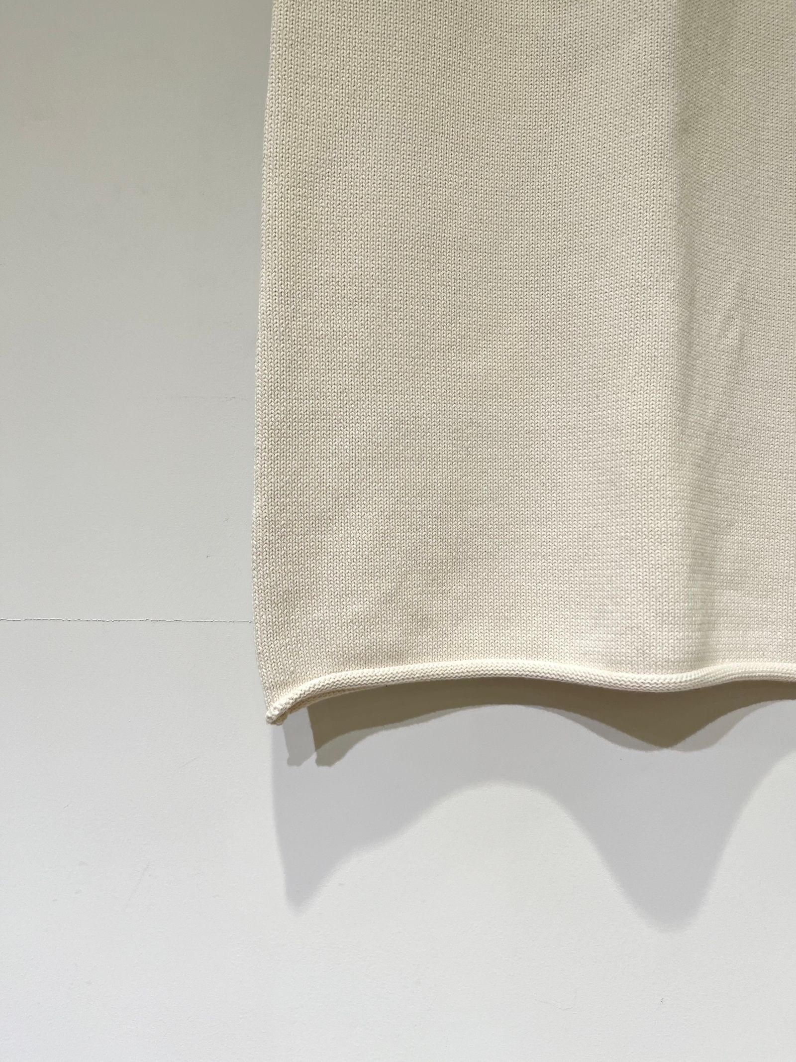 Agiri Cotton Skirt / ニットスカート / ホワイト