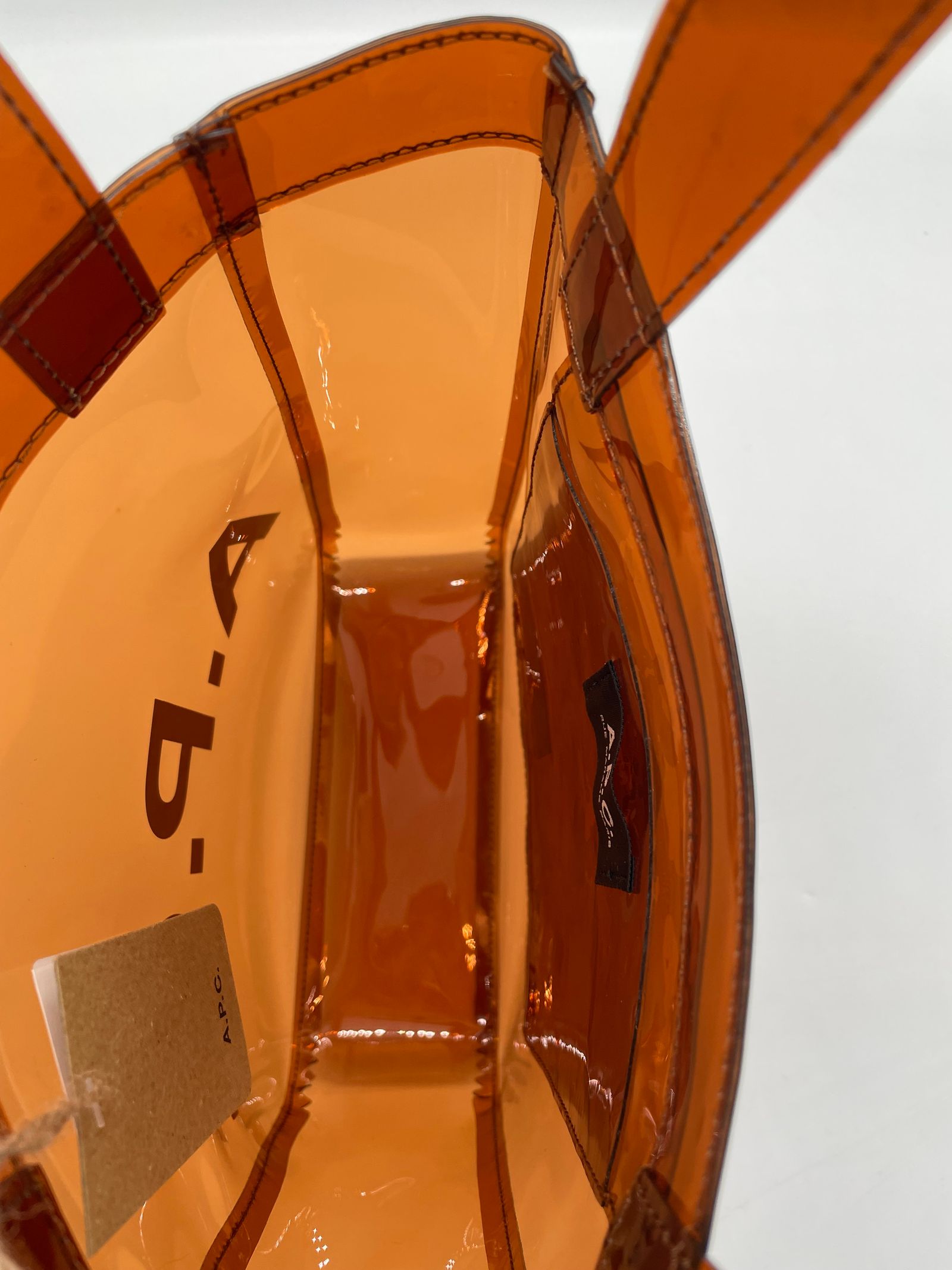 Lou スモールトートバッグ / クリアトートバッグ / ブラウン