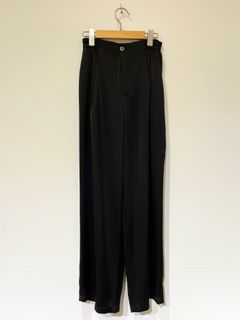 Bed&Breakfast / Satin LRM Pants / サテンパンツ / ブラック