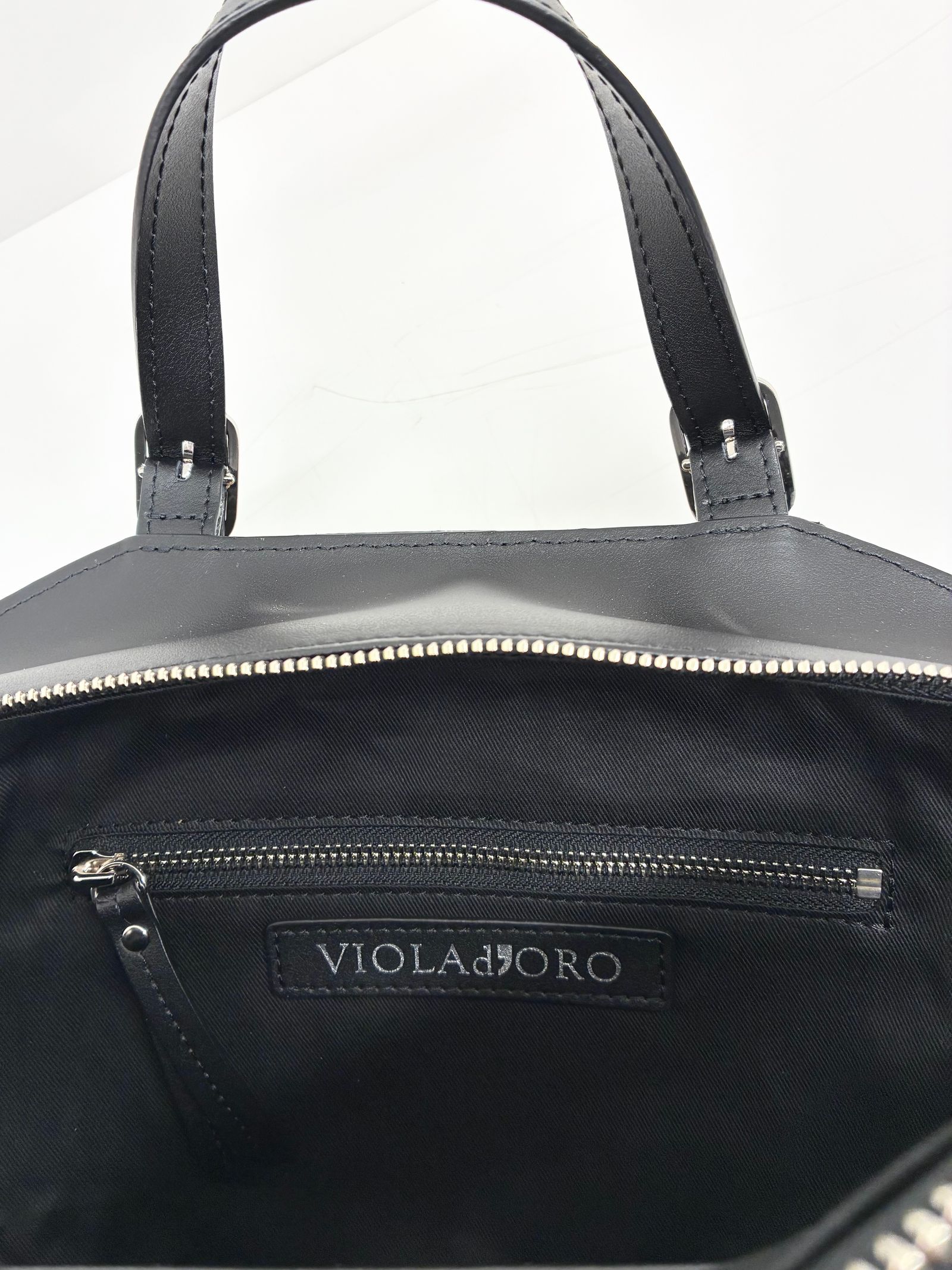 MIRO / スタッズレザーハンドルアバカかごバッグ / ナチュラル / ブラック