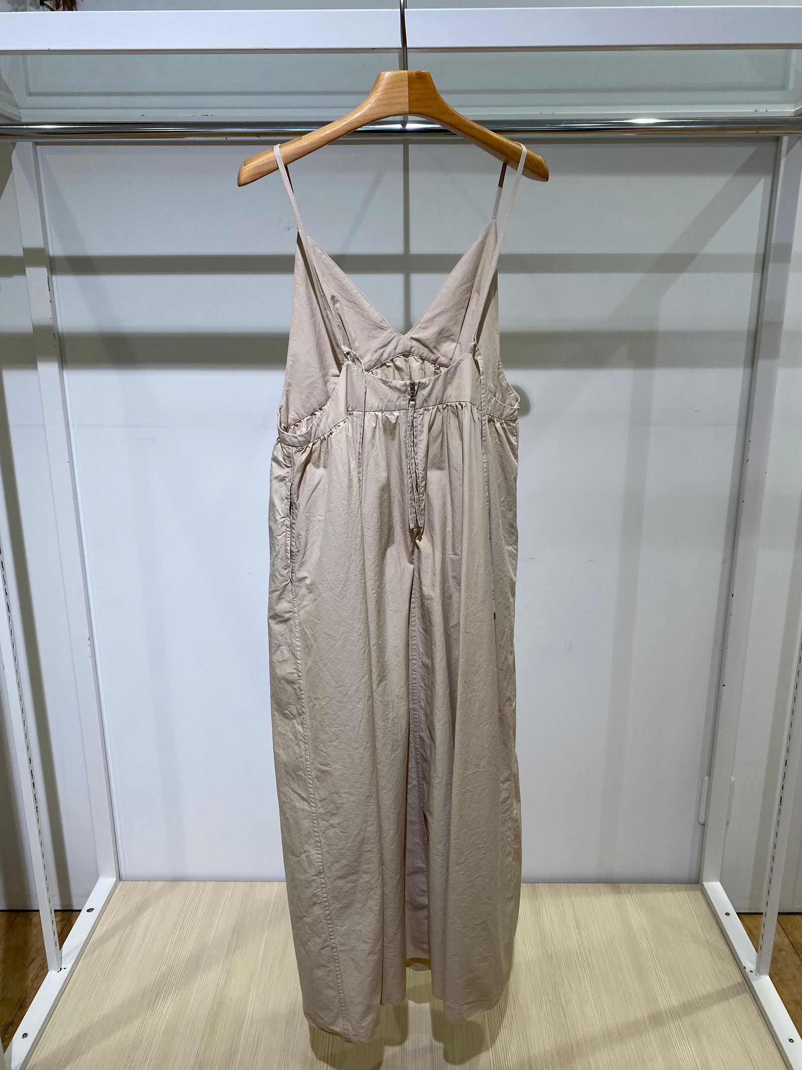 unfil - unfil アンフィル chambray weather-cloth camisole dress