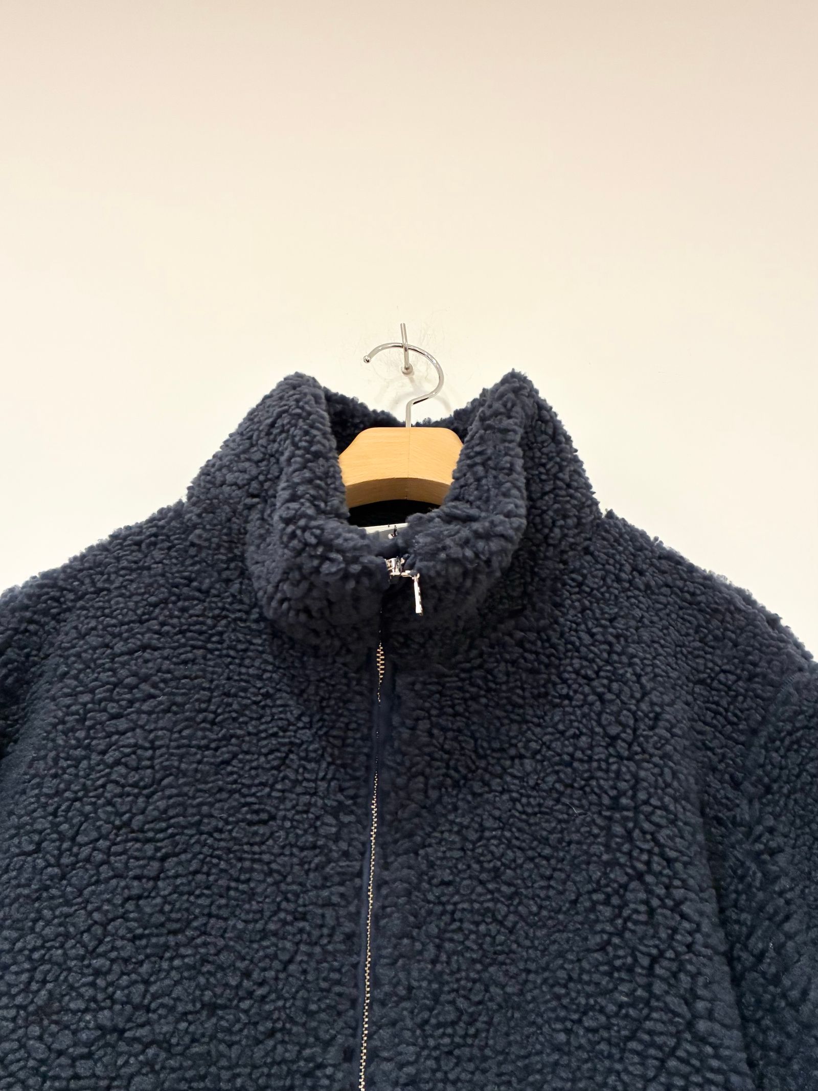 エコペルボア ボンバージャケット / ボアブルゾン / ネイビー