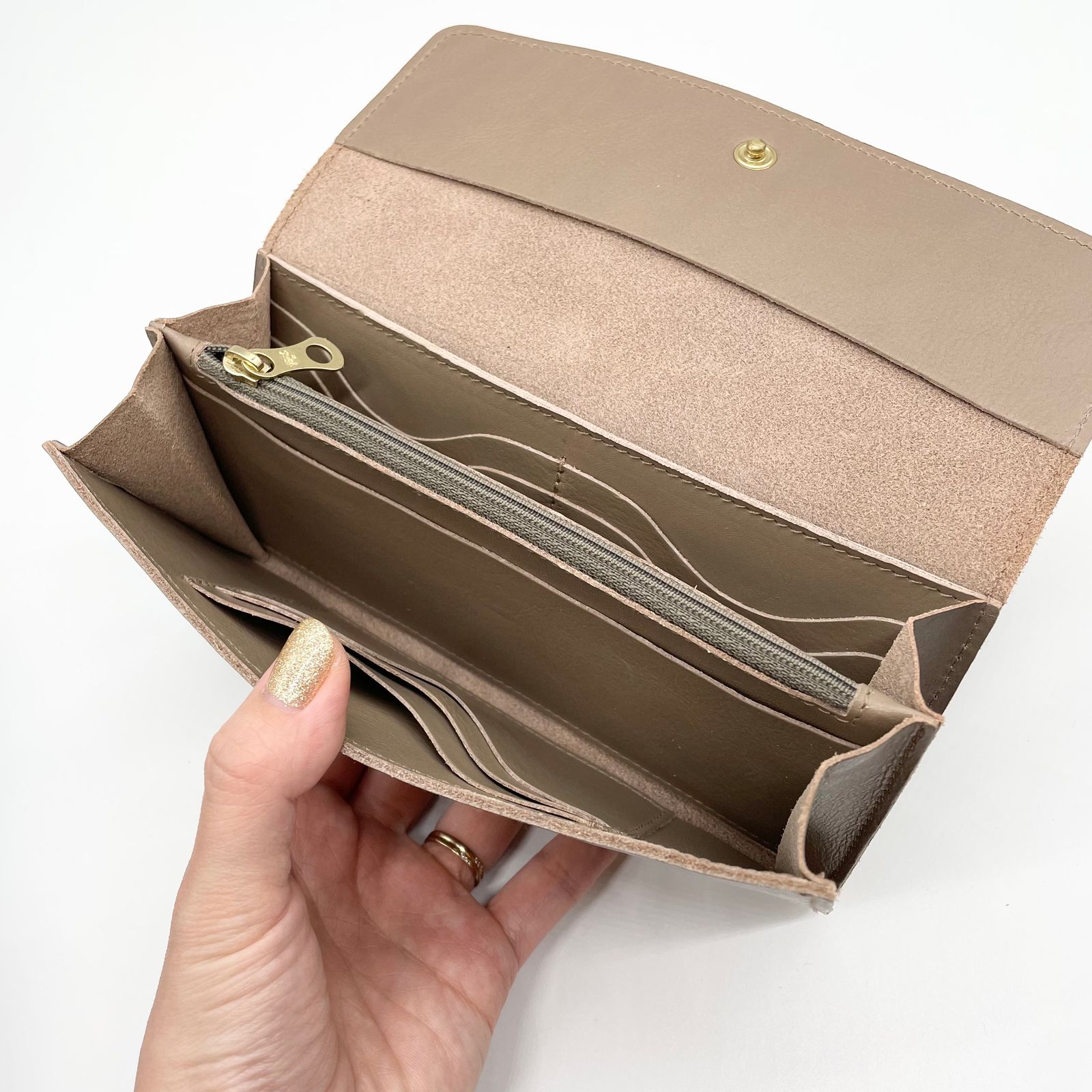 スナップボタン長財布