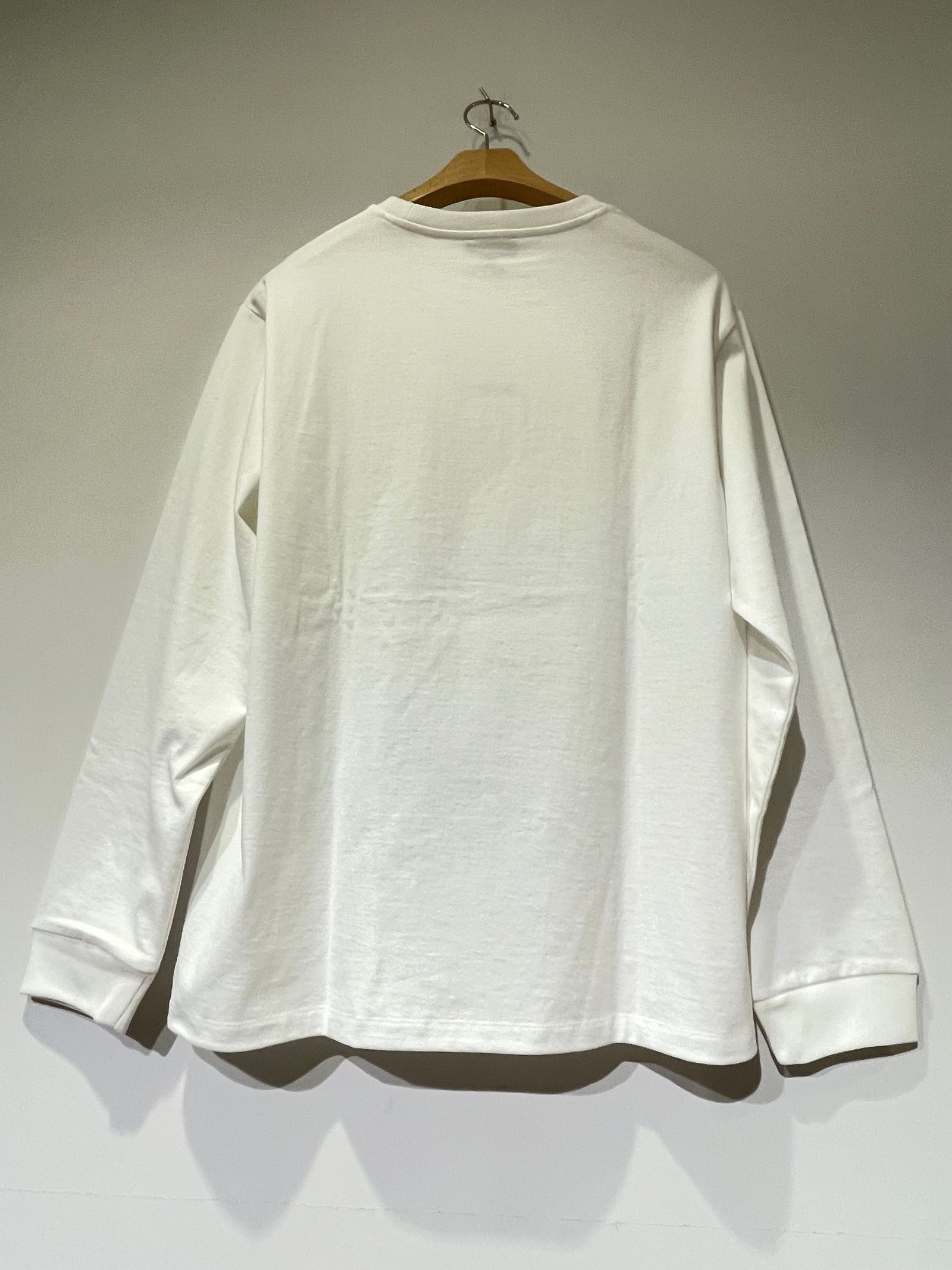 DODU Tシャツ / ロゴ刺繍ロンT / ホワイト