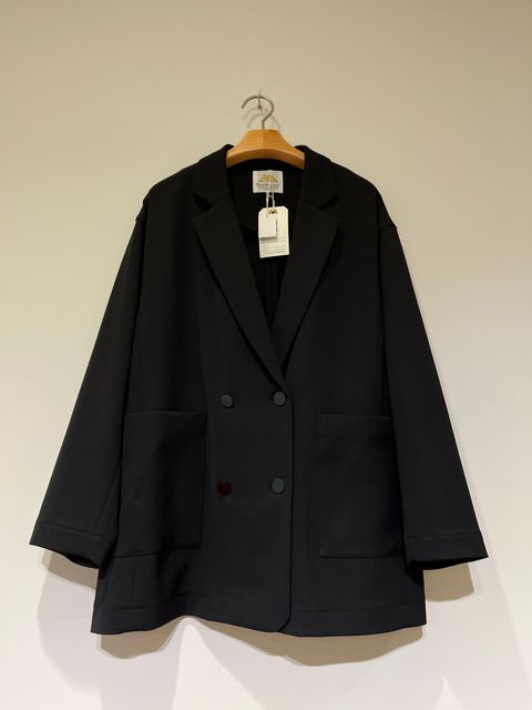 Stretch Relax 2way Cloth Jacket in Black ジャケット greed international bed&breakfast