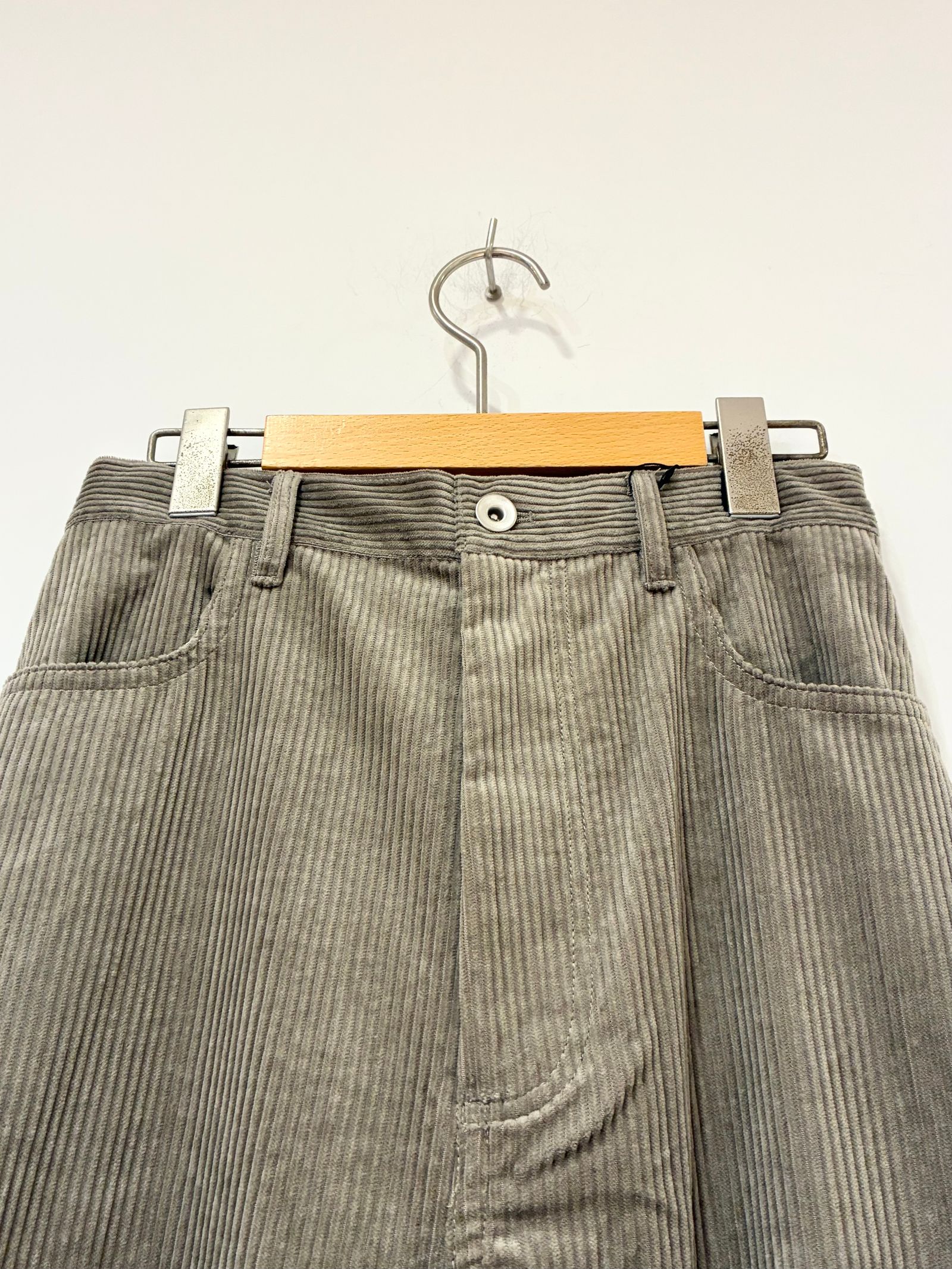 バルキーコーデュロイ パンツ / ワイドパンツ / グレー