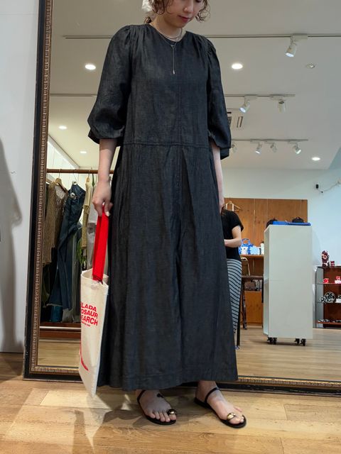 oblada バルーンスリーブワンピースコーデ