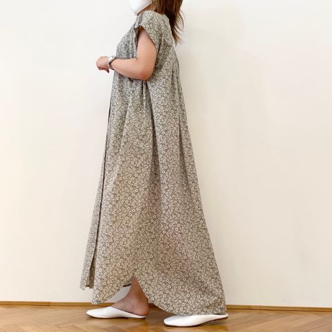 PASSIONE 一枚でかわいい花柄シャツワンピース