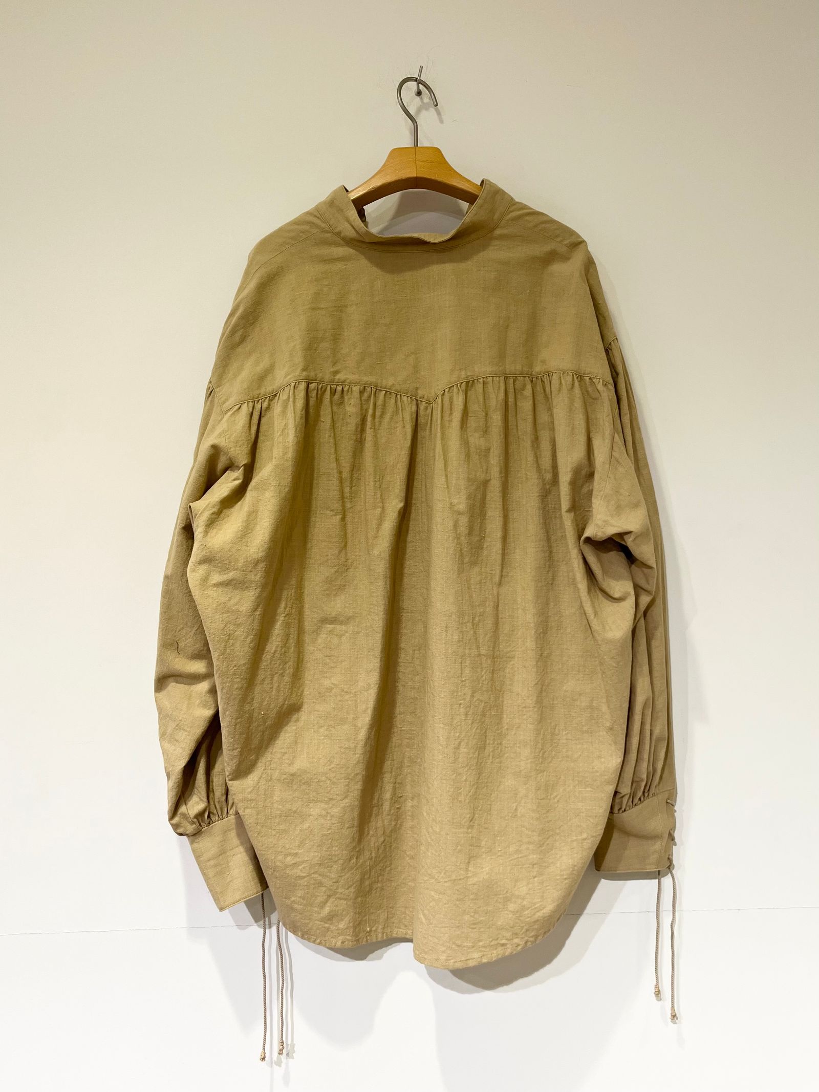 Lace Up Blouse / レースアップブラウス / ベージュ