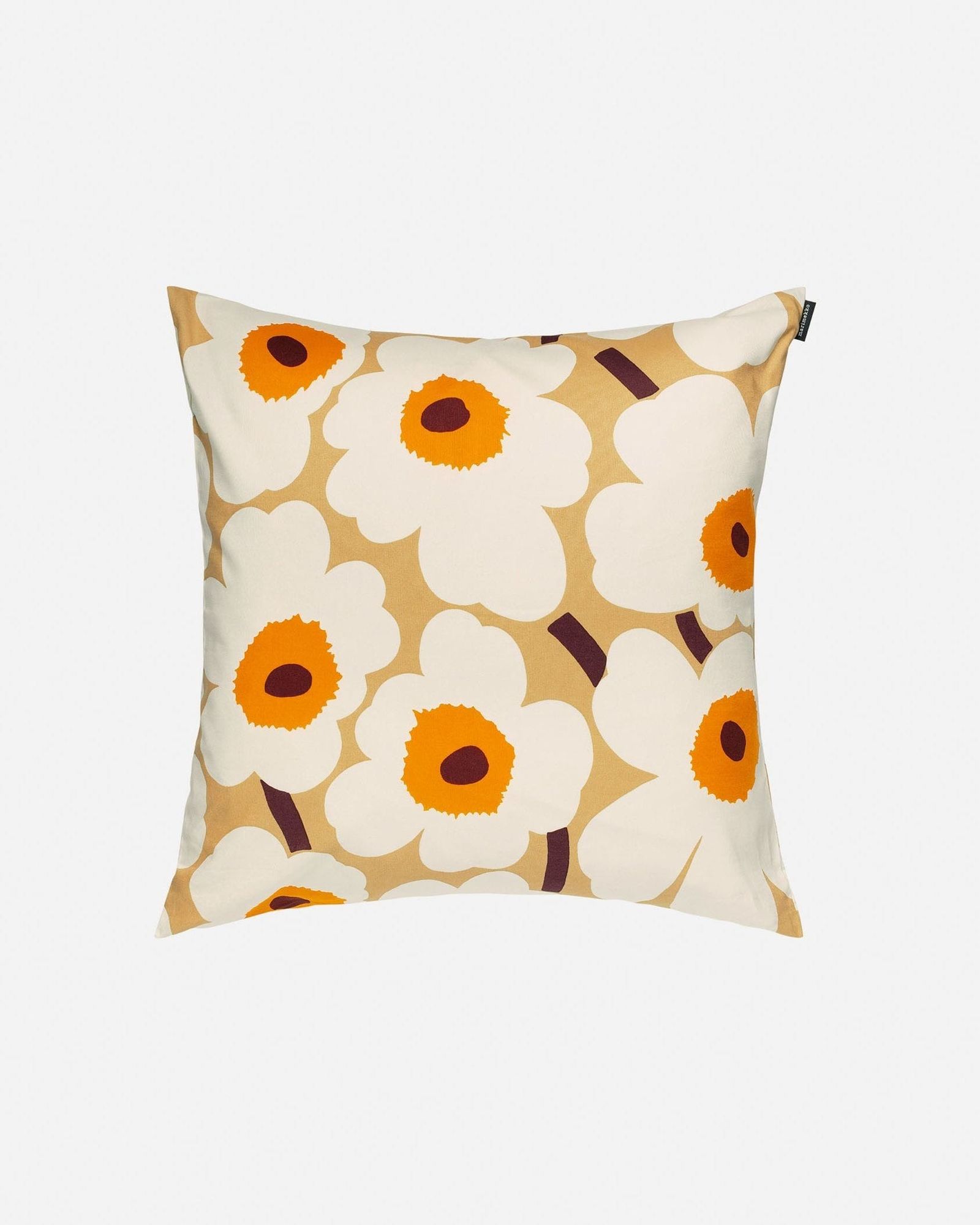 【ラスト1点】Pieni Unikko / ウニッコクッションカバー / 50×50cm / キャメル / ベージュ