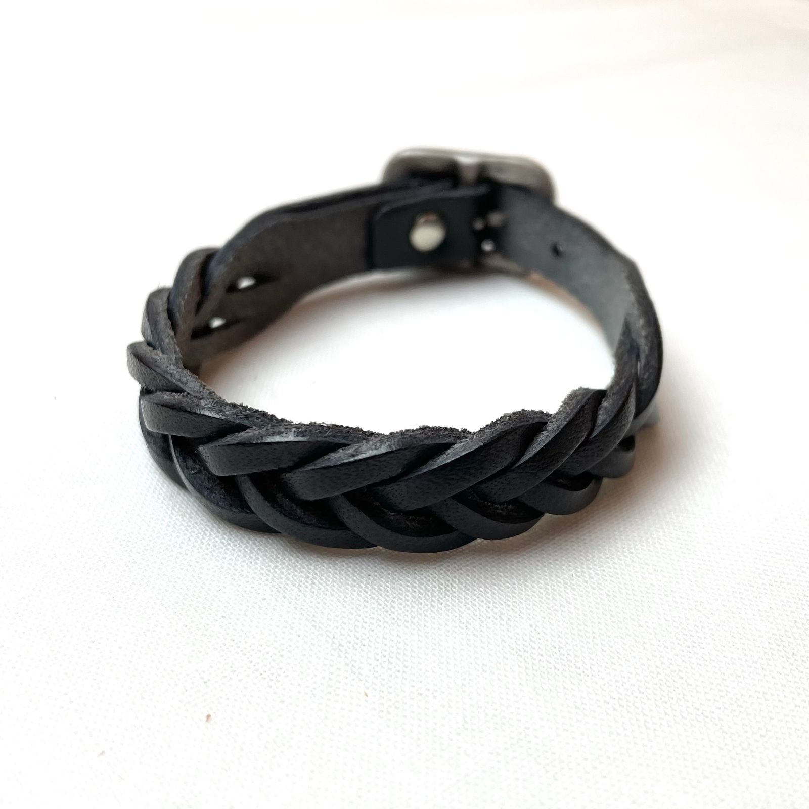 レザーメッシュブレスレット