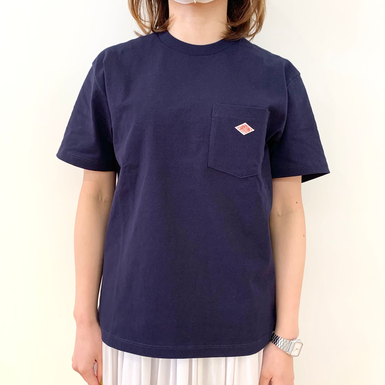 クルーネックポケットTシャツ