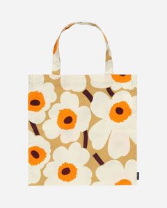Pieni Unikko / ウニッコ / トートバッグ / ファブリックバッグ / 43×44cm / キャメル / オレンジ