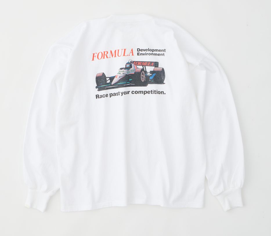 FORMULA ONE LONG TEE / プリントロンT / ホワイト