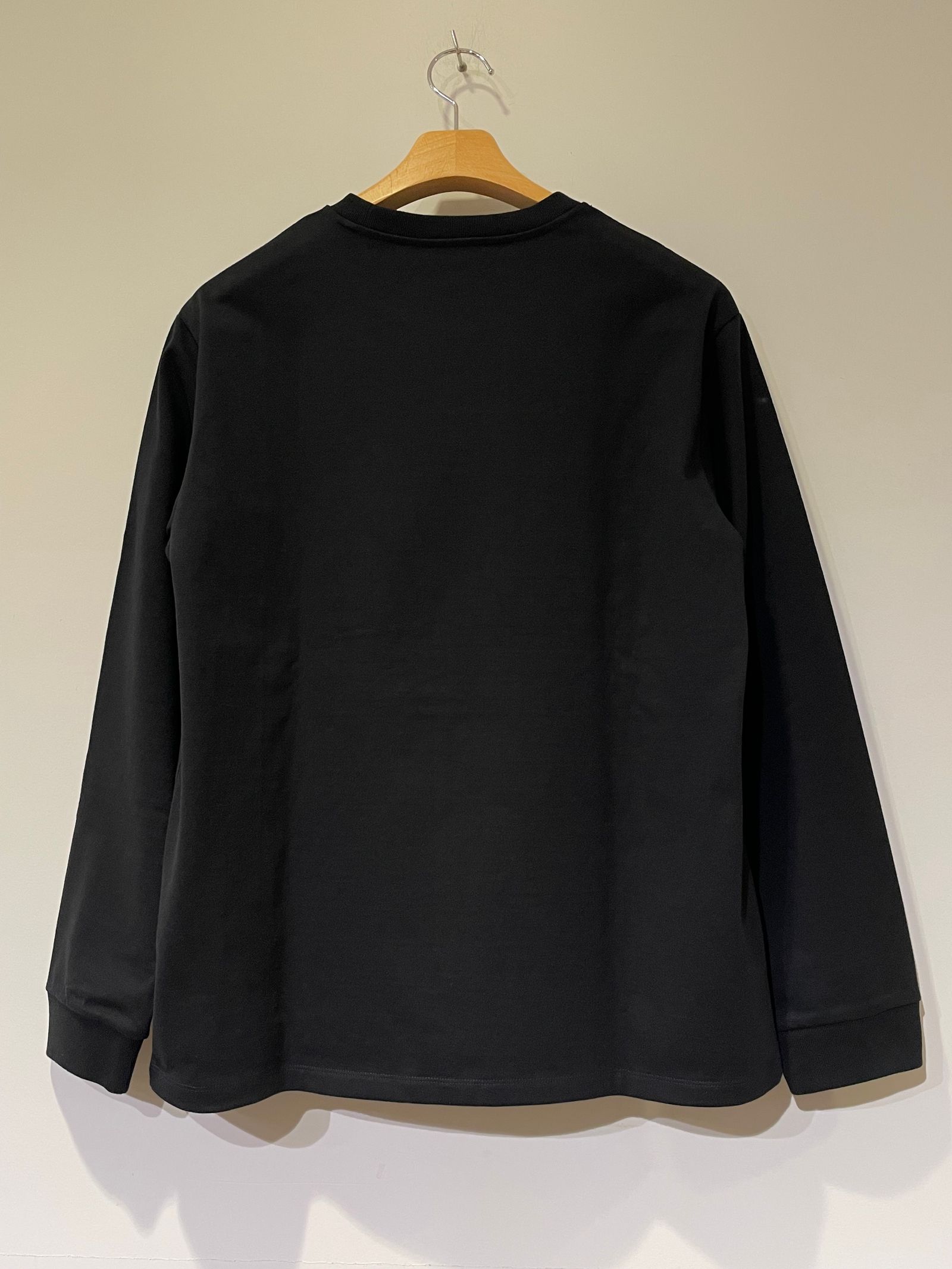 DODU Tシャツ / ロゴ刺繍ロンT / ブラック