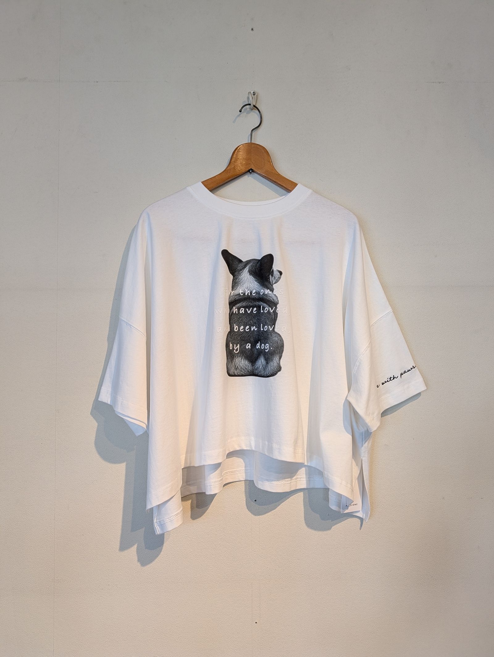 コーギープリント半袖Tシャツ / ホワイト