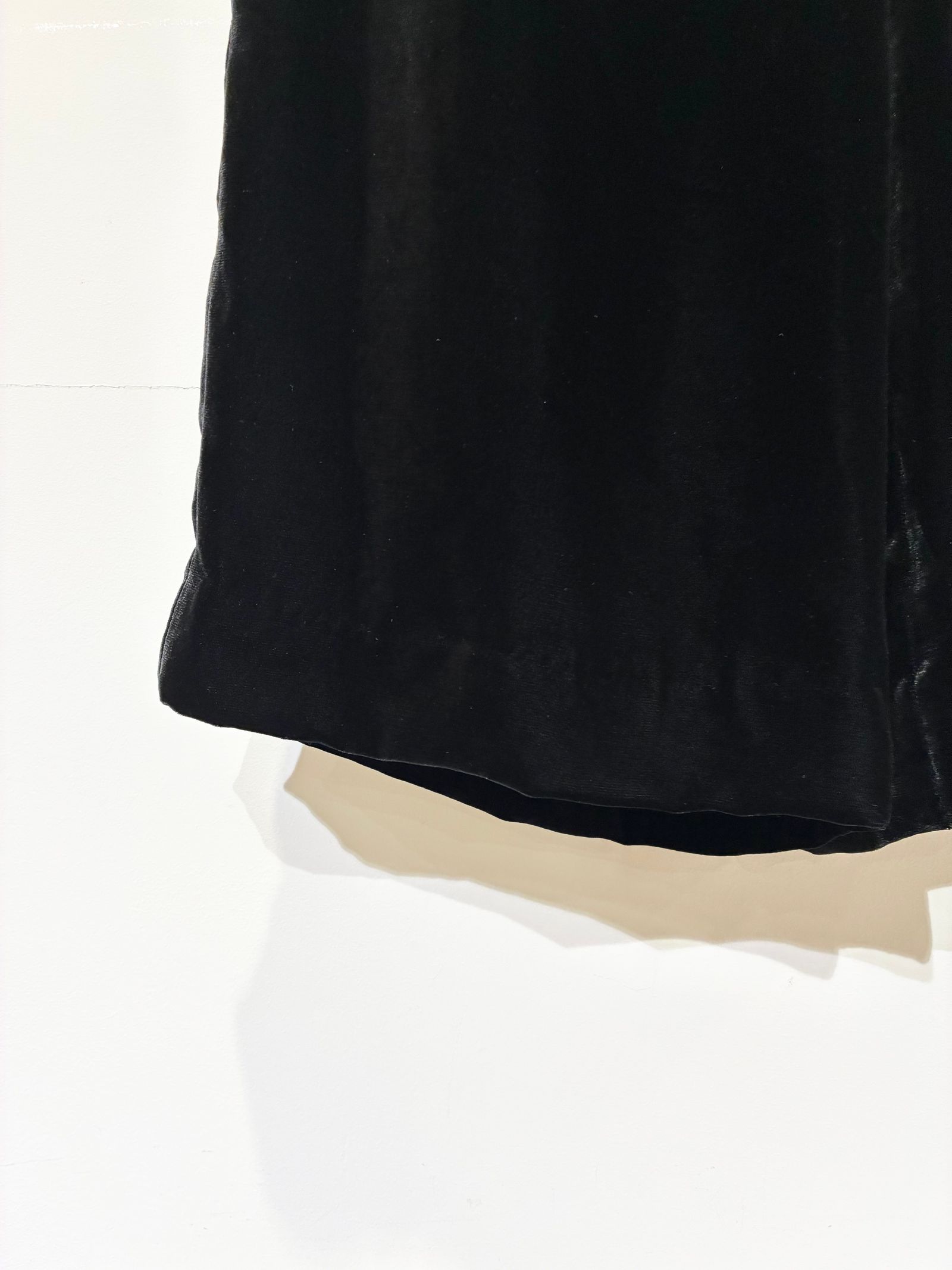 velour pants / ベロアワイドパンツ / ブラック