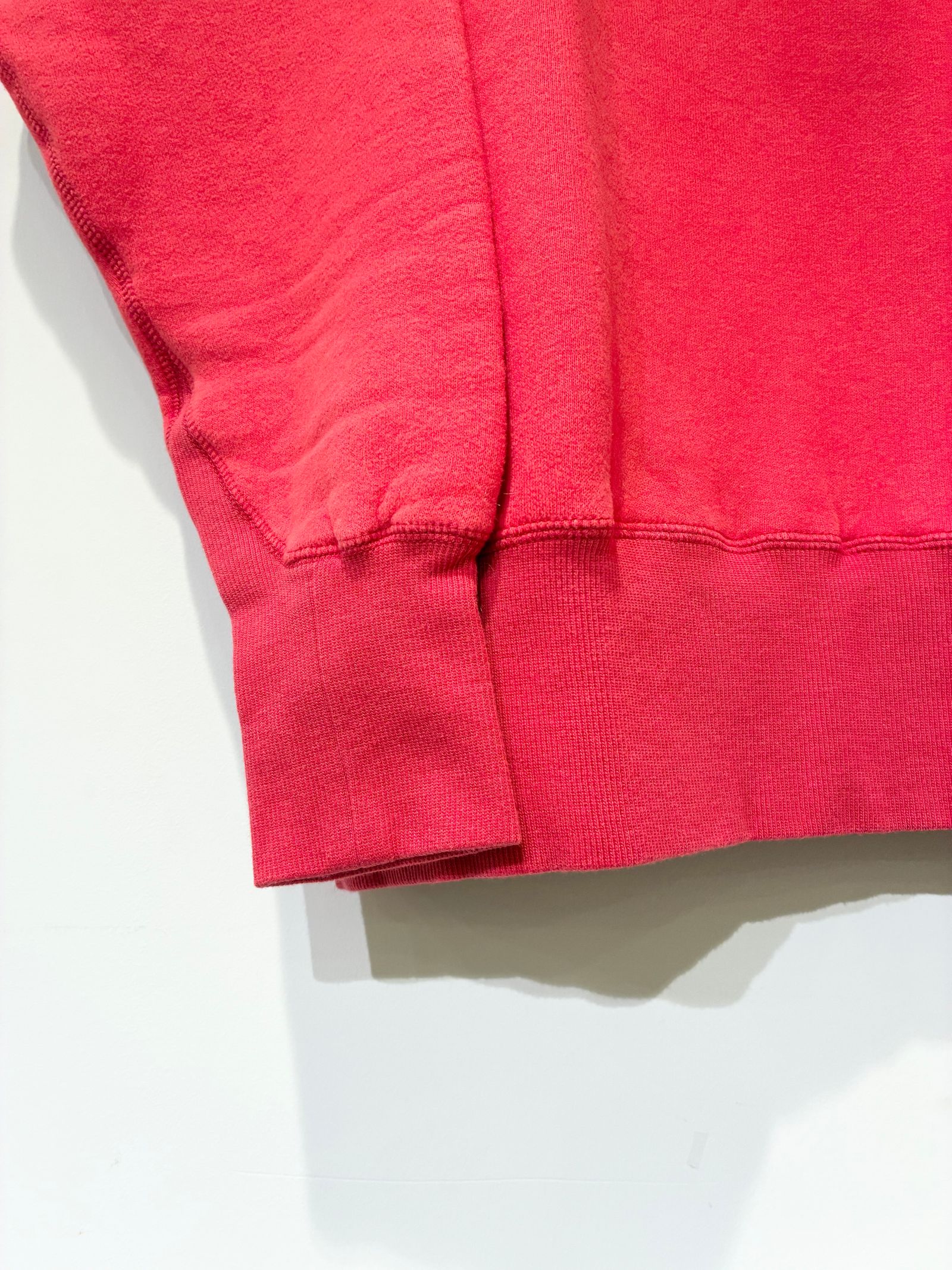 ダウニーウラケプルオーバーuni / 裏起毛オーバーサイズスウェット / レッド