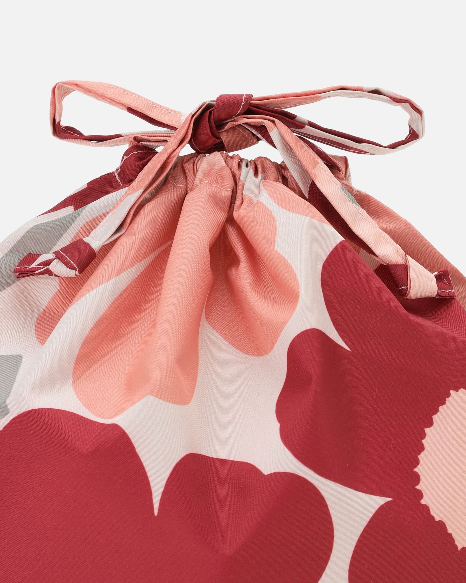 【アジア限定】 Pieni Unikko / multi purpose bag / 巾着バッグ / レッド / ピンク