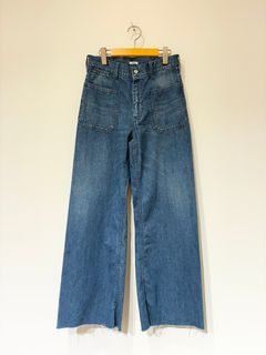 Denim Pants / ハイウェストフレアデニム / ブルー