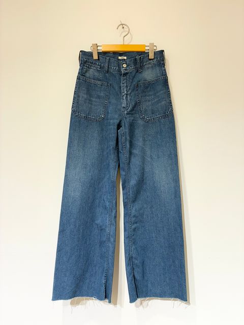 Denim Pants / ハイウェストフレアデニム / ブルー