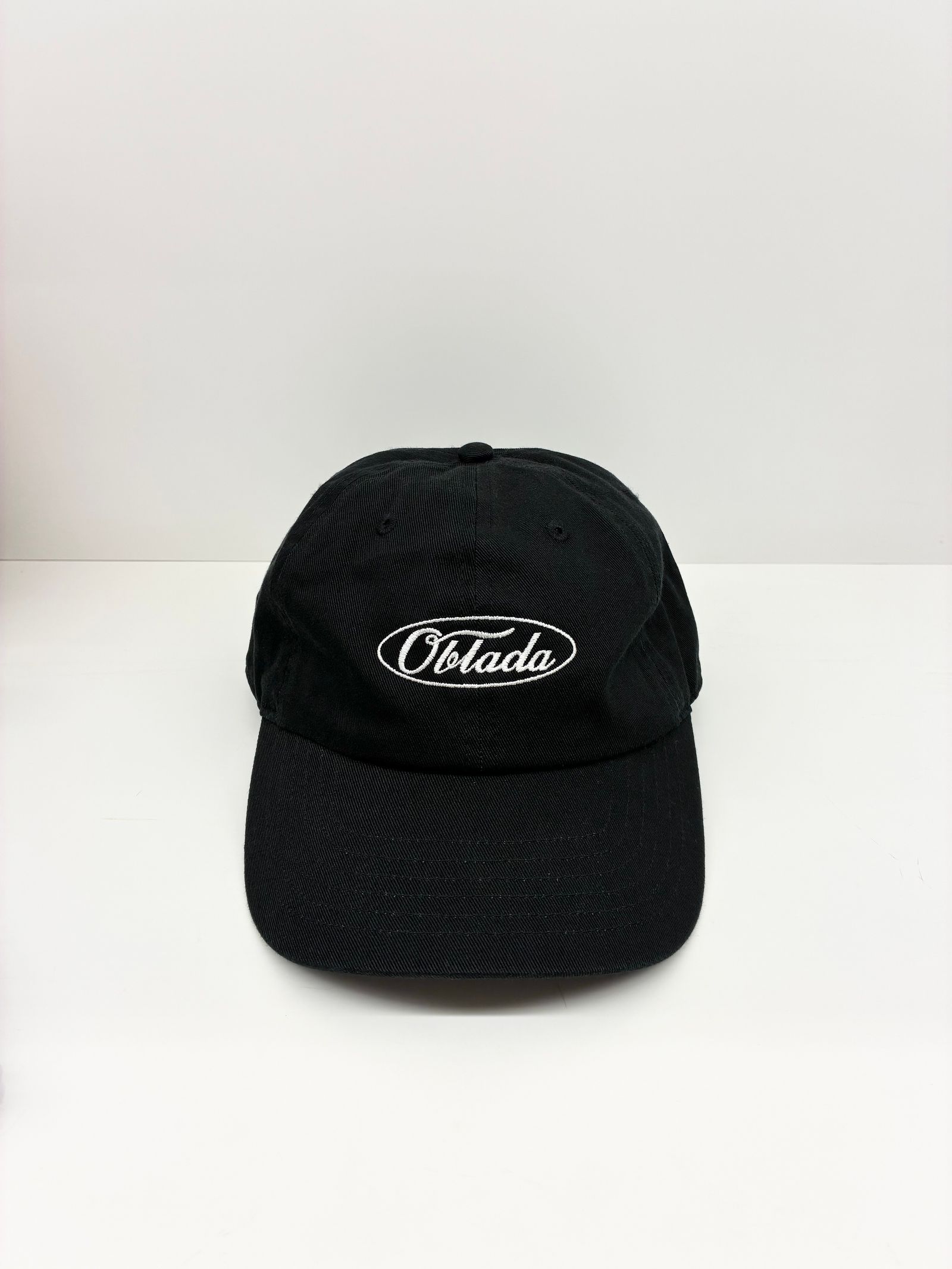 OVAL LOGO CAP / 刺繍キャップ / ブラック