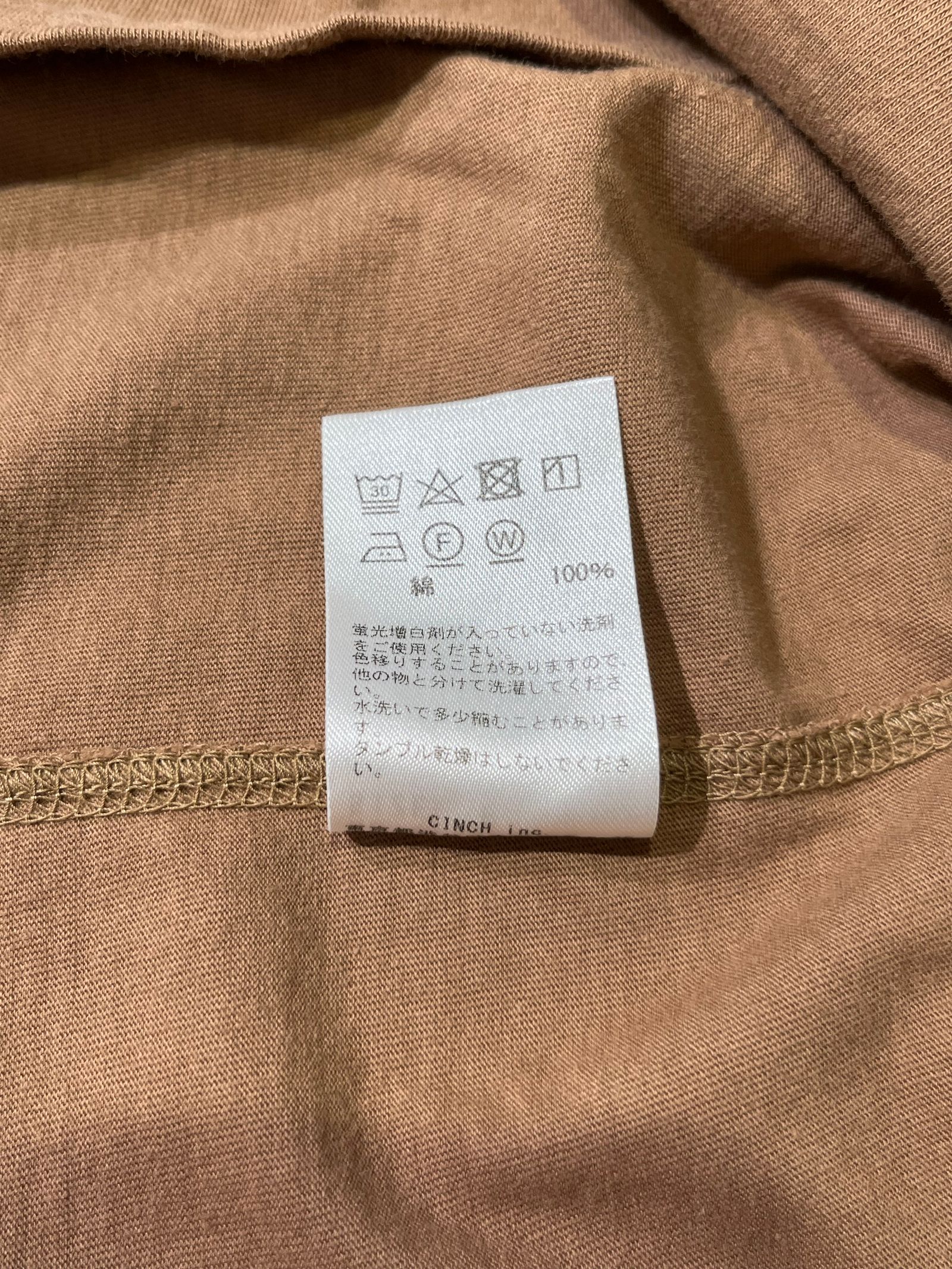 RINGER TEE / リンガーTシャツ / カットソー / キャメル / ブラウン