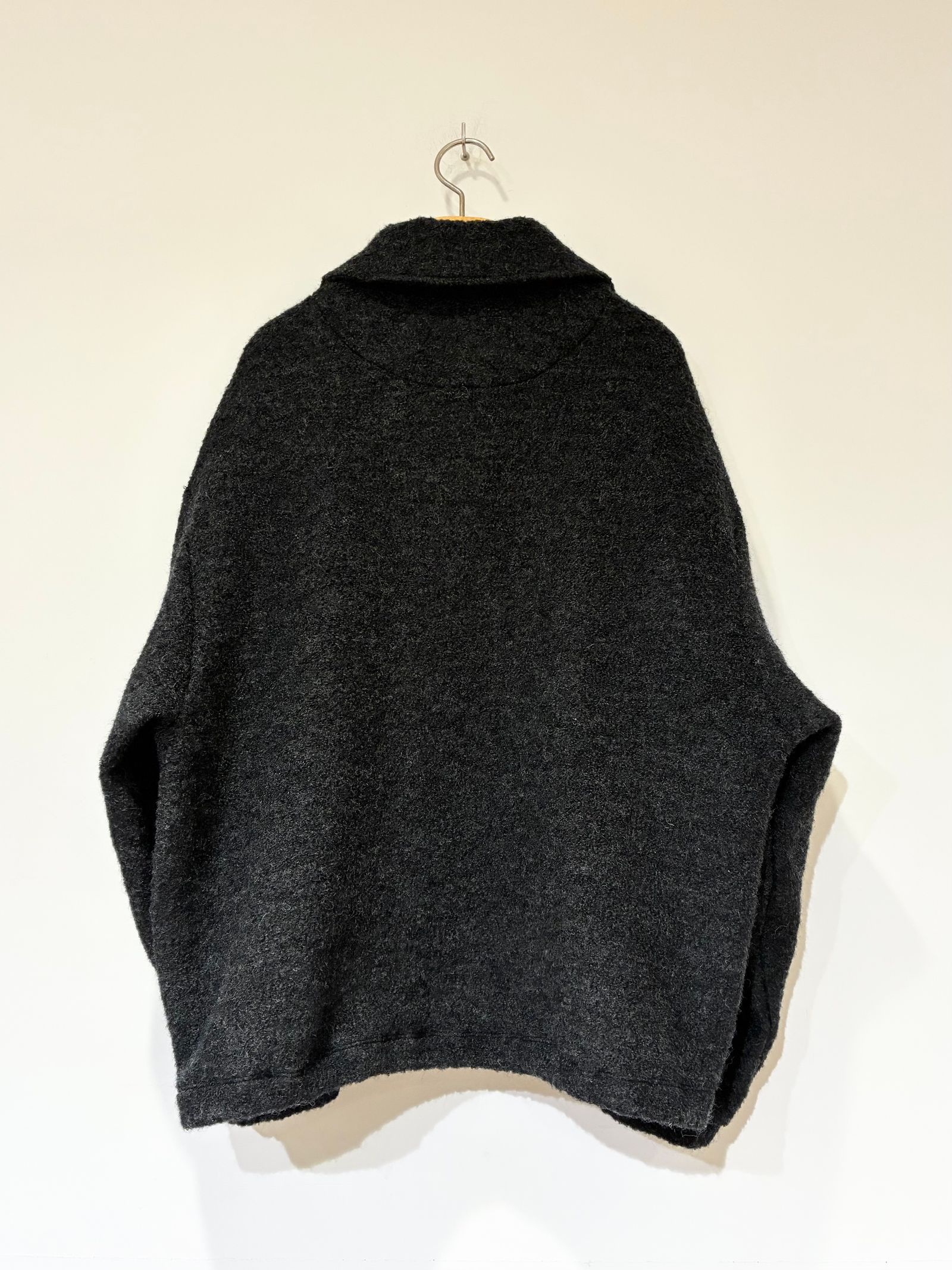 WOOL FLEECE TOPS / ハーフジップフリーストップス / チャコールグレー