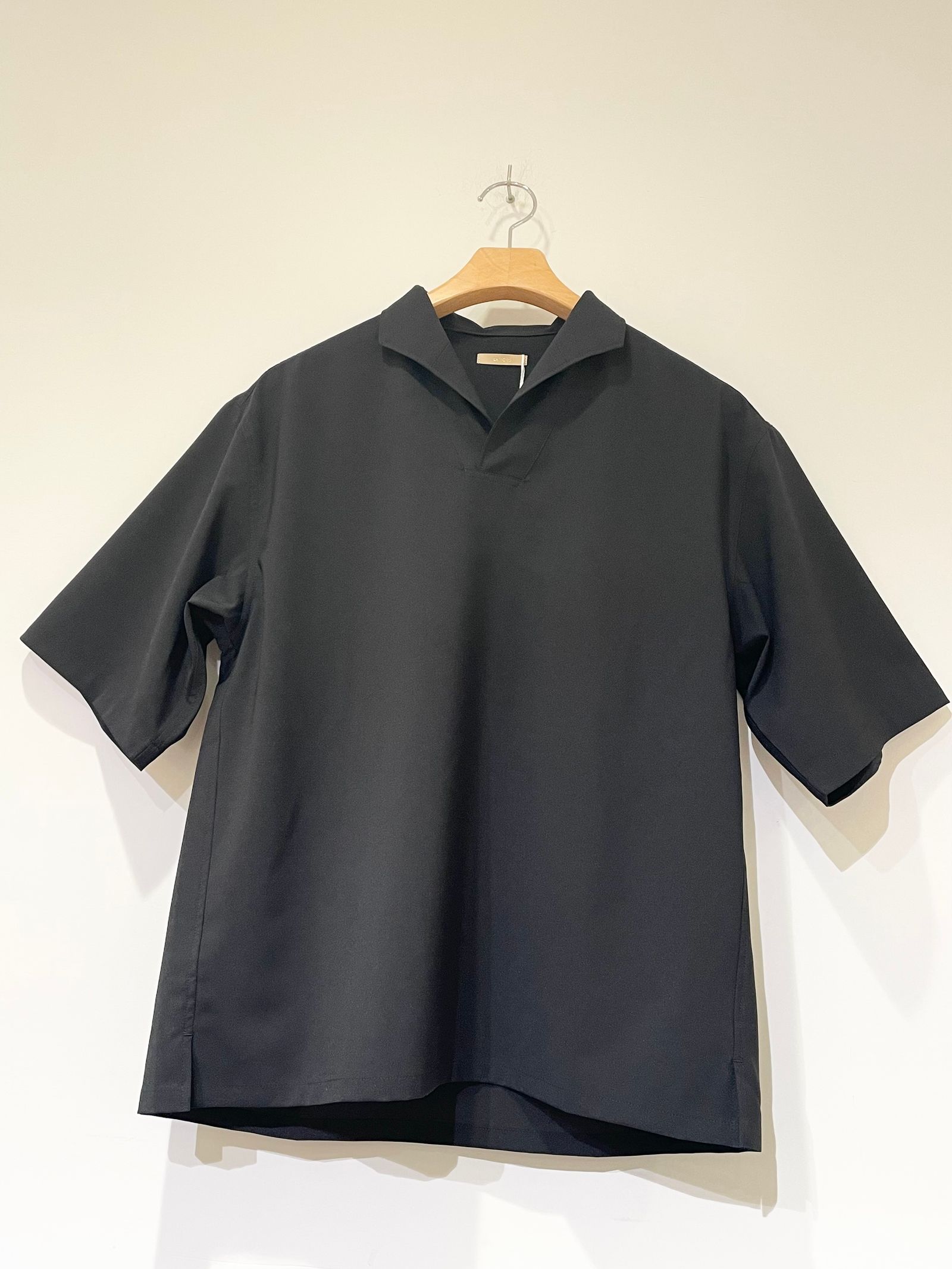 Skipper Shari Shirts / スキッパーシャツ / ブラック
