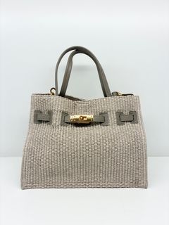 SANDRO / ベルト付きかごバッグ / ベージュ