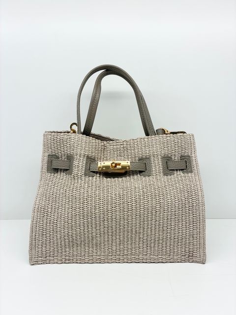 SANDRO / ベルト付きかごバッグ / ベージュ