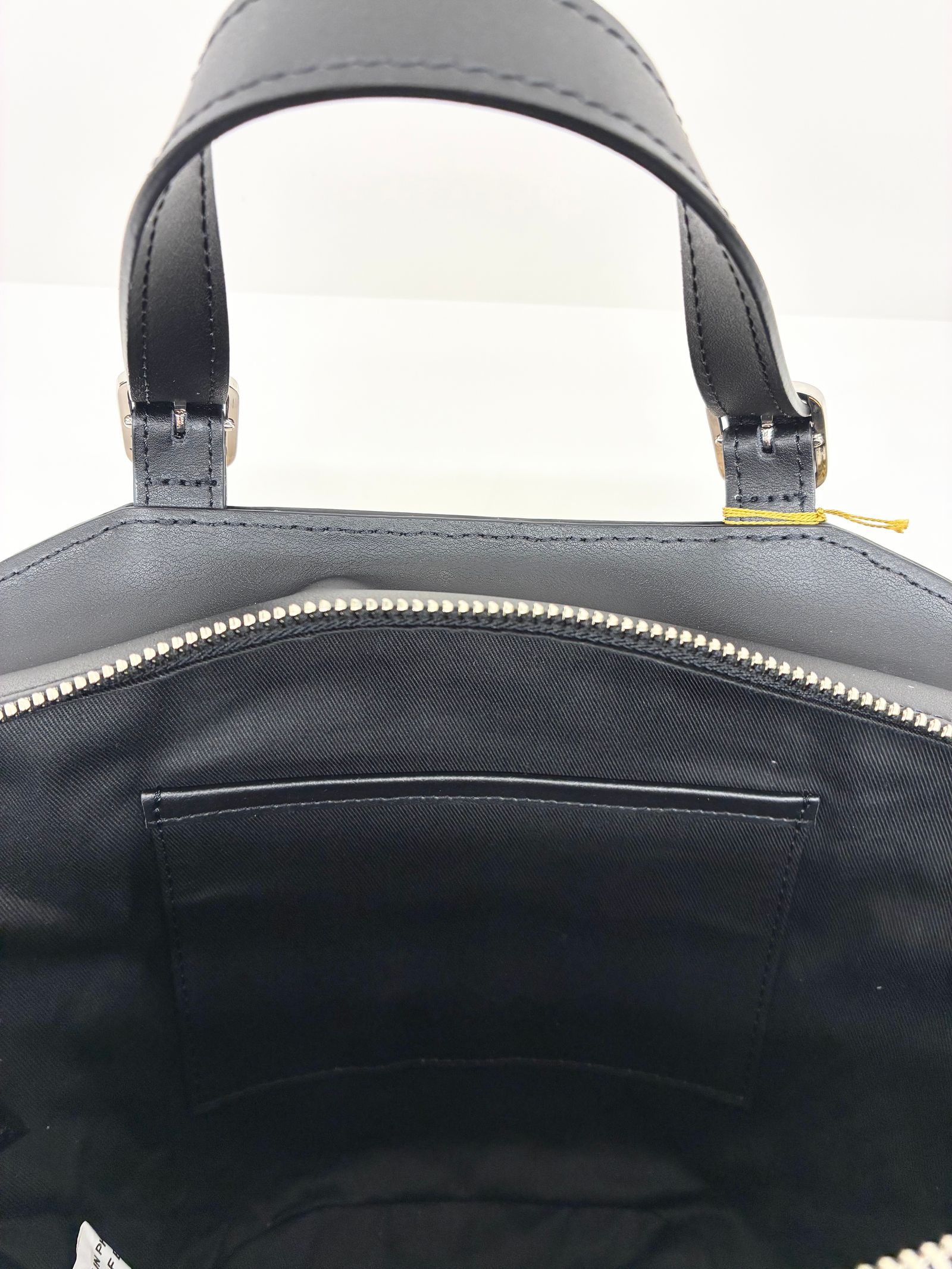 MIRO / スタッズレザーハンドルアバカかごバッグ / ナチュラル / ブラック