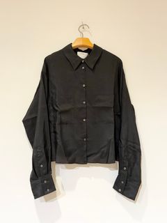 シルクシャツブラウス / ブラック