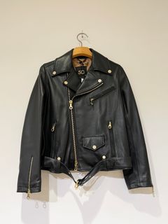 BELTED W RIDERS / ライダースジャケット / ブラック