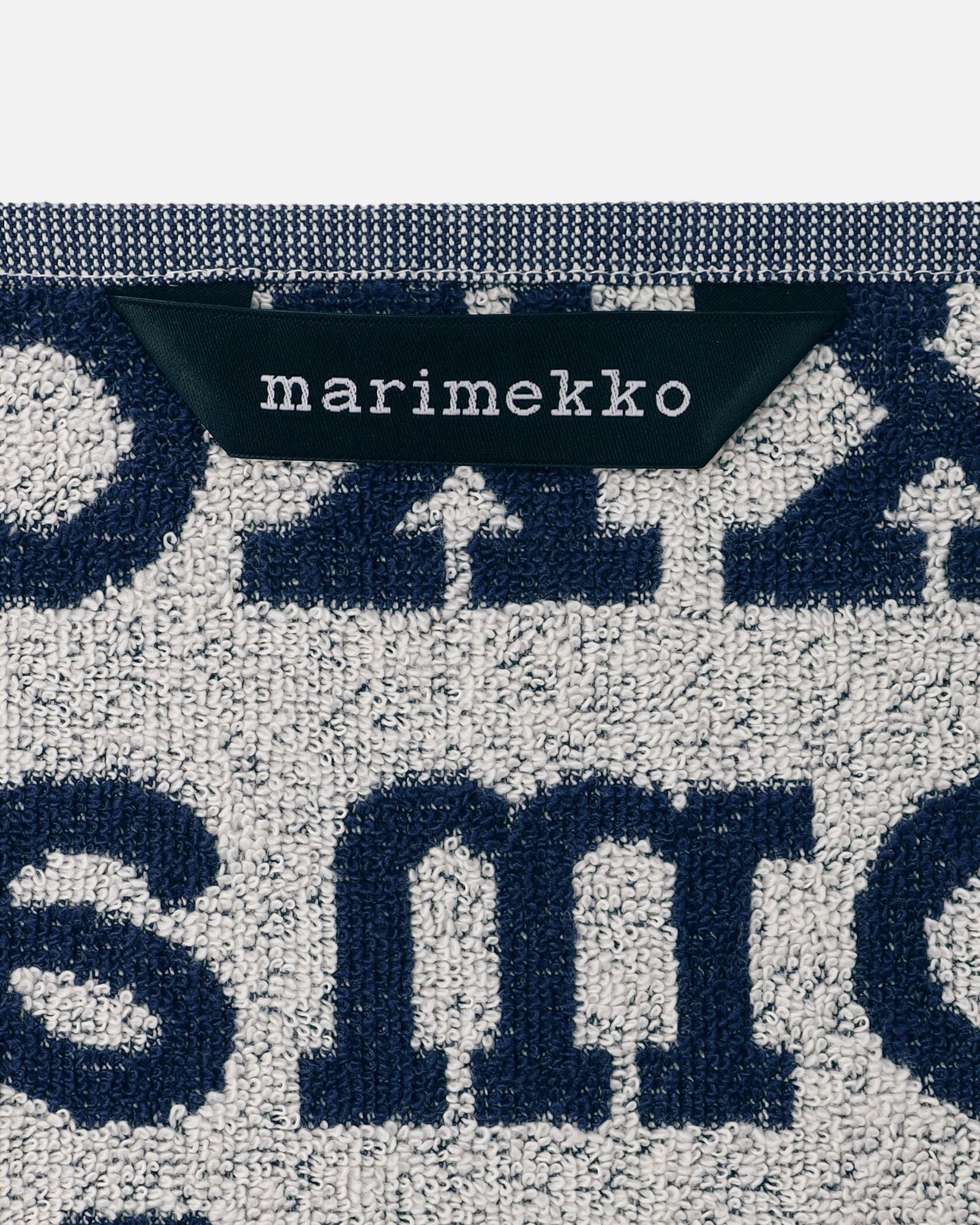 【日本限定】Marimekko Logo / ミニタオル / ハンカチ / ネイビー