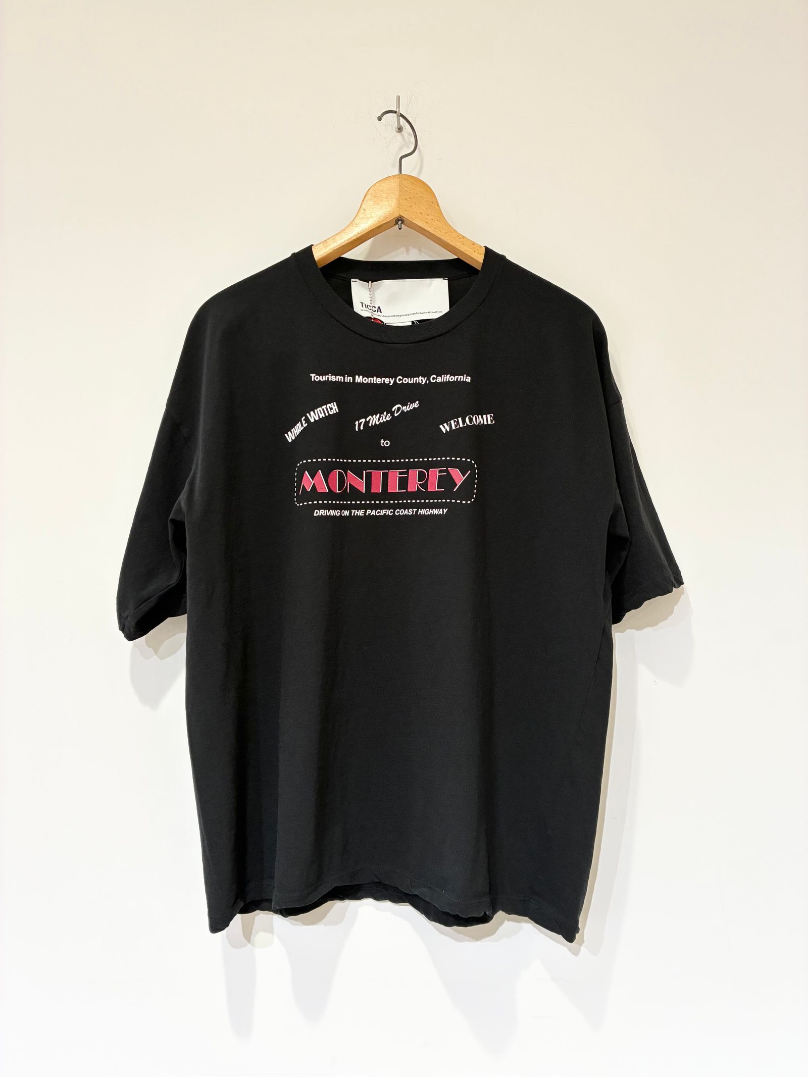 【ラスト1点】MONTEREYTシャツ / ロゴプリントTシャツ / チャコールグレー