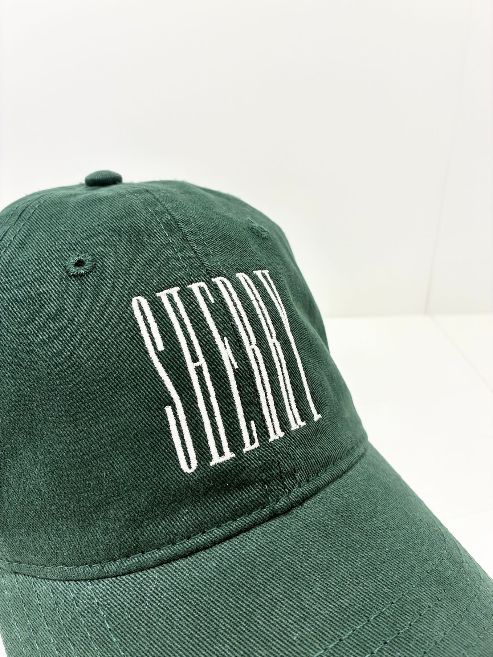Sherry Rose Cap / 刺繍ロゴキャップ / グリーン