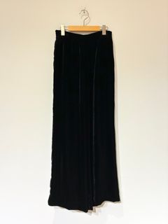 velour pants / ベロアワイドパンツ / ブラック
