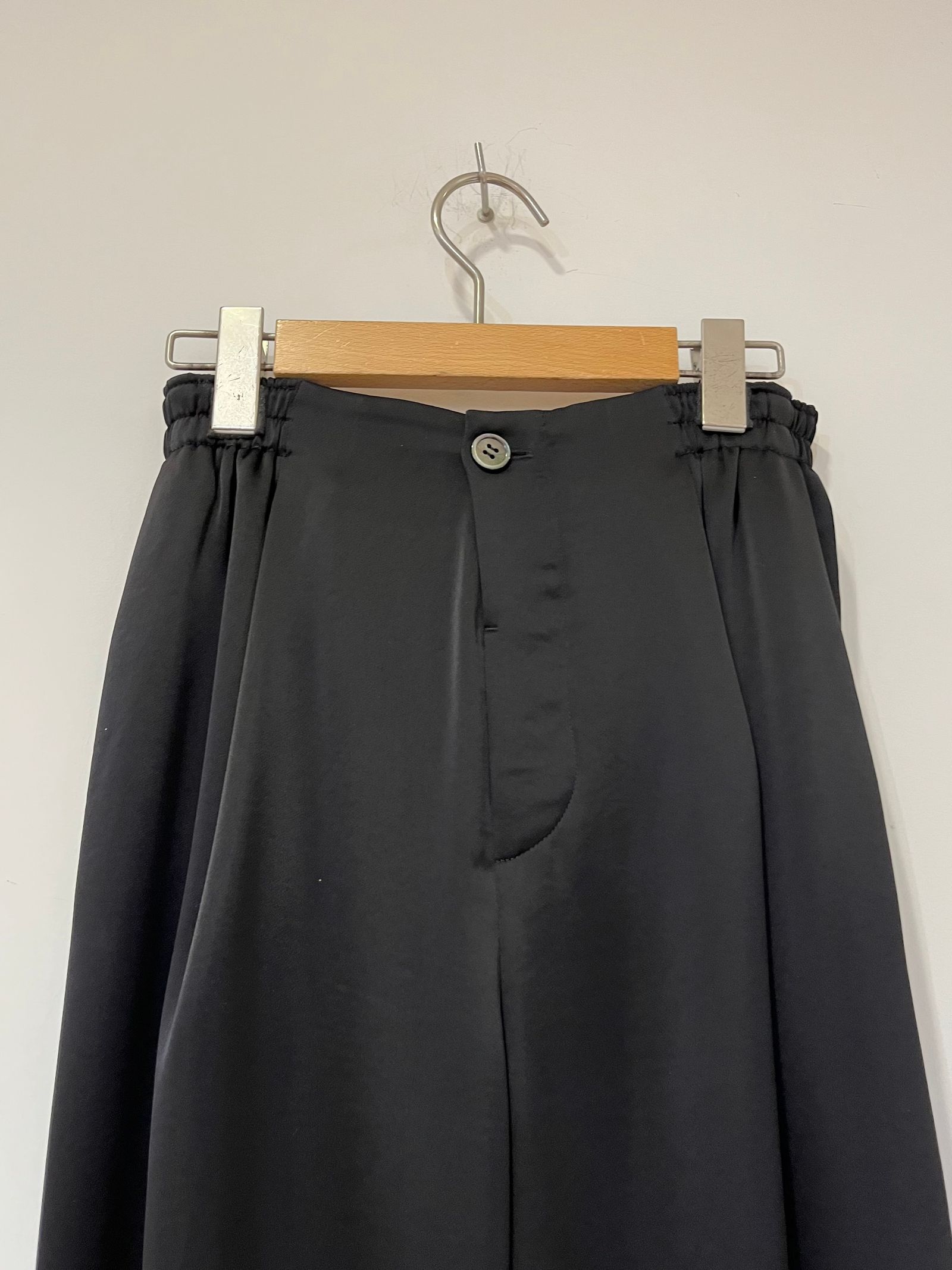 Bed&Breakfast / Satin LRM Pants / サテンパンツ / ブラック