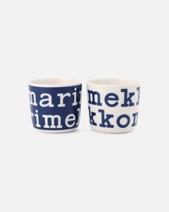 【日本限定】Marimekko Logo / コーヒーカップセット(ハンドルなし) / マグカップ / 湯飲み / ネイビー