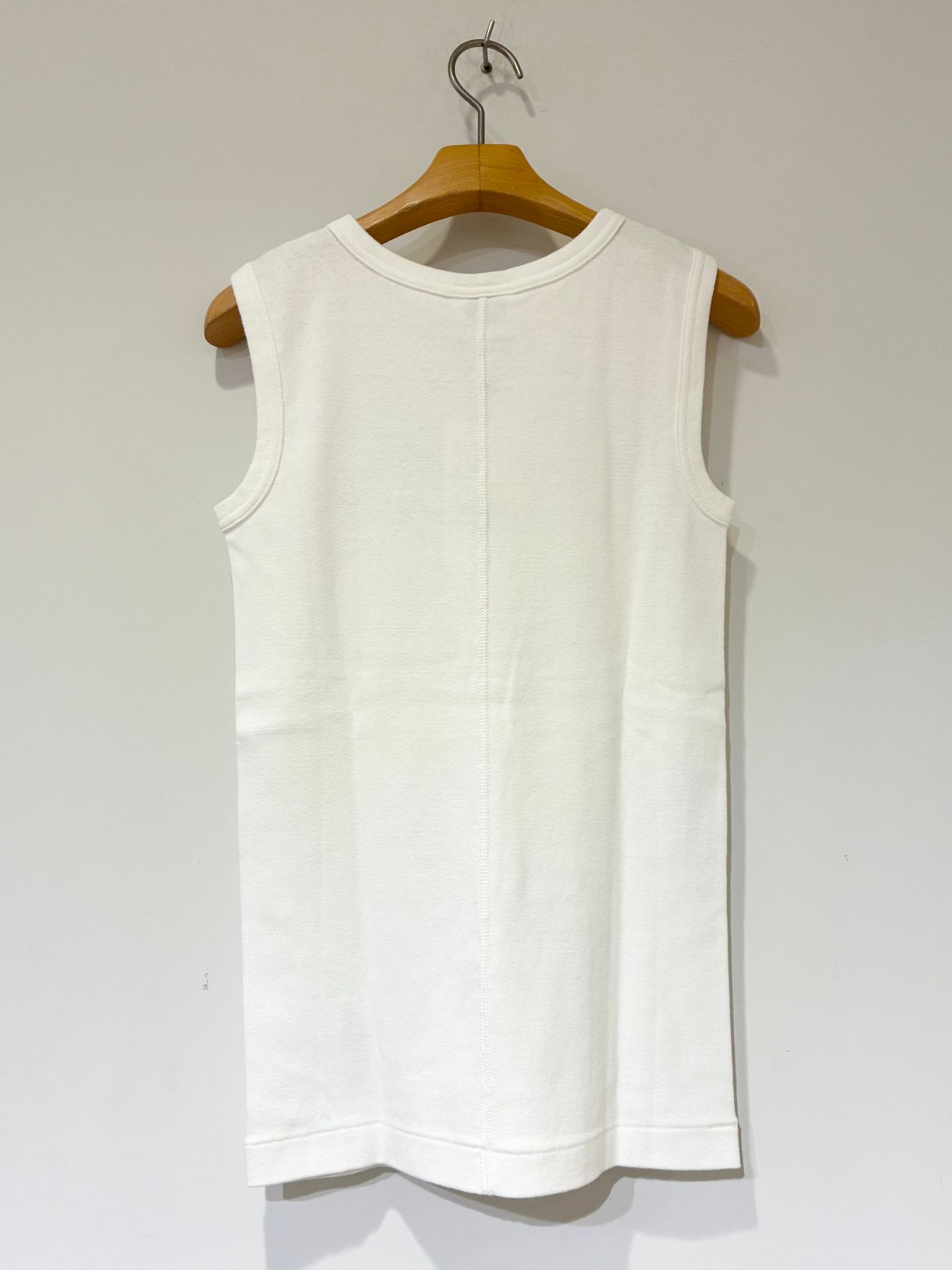 CIRCULAR RIB SLEEVELESS / ノースリーブトップス / タンクトップ / ホワイト