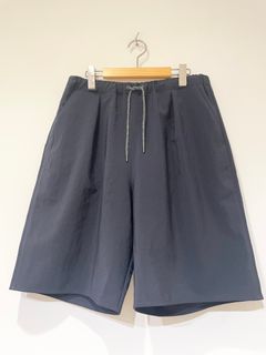 Shari Wide Shorts / タックワイドショートパンツ / ダークネイビー
