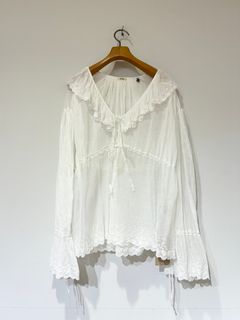 Tule Lace Blouse / チュールレースブラウス / ホワイト