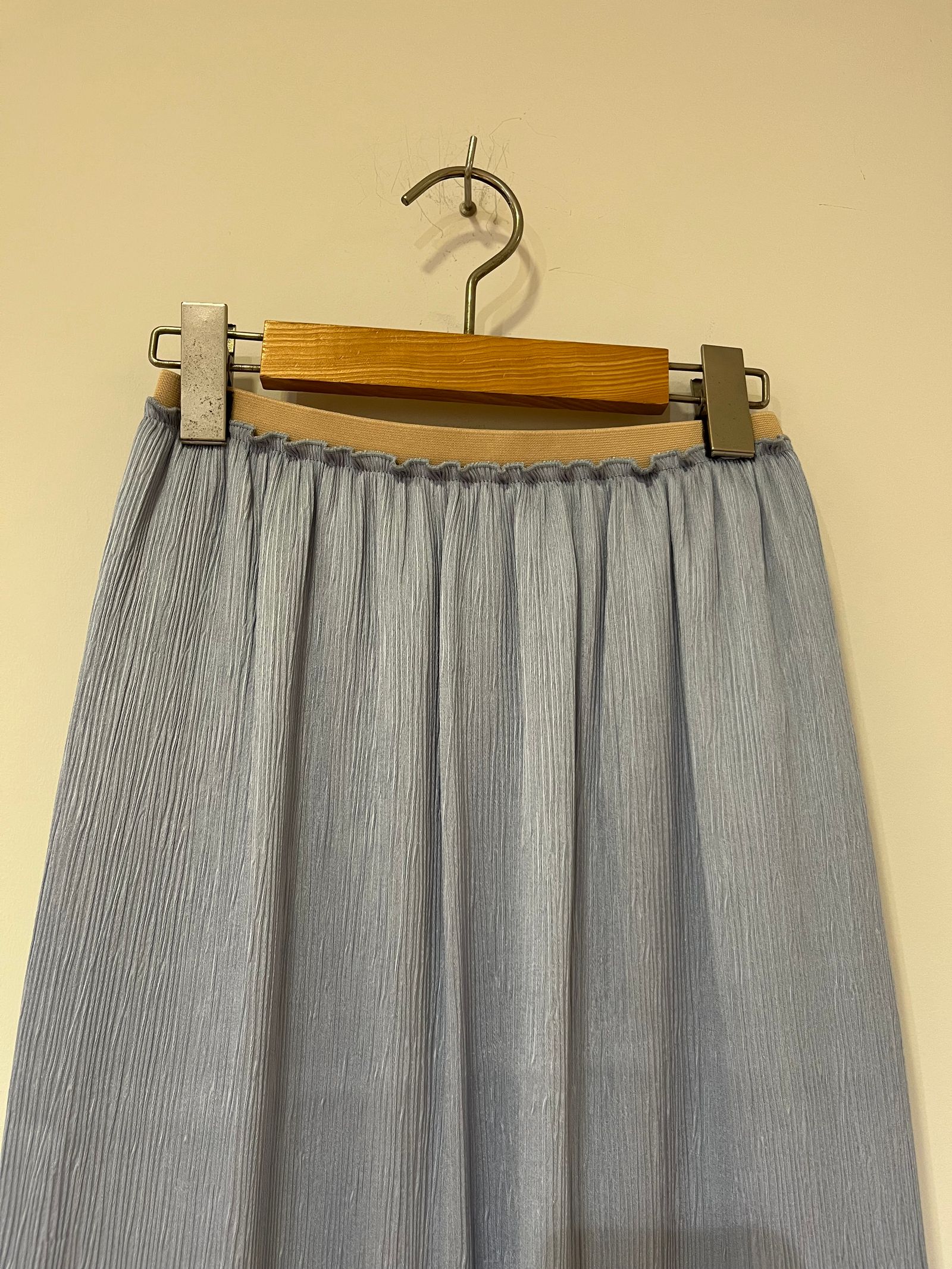 Satin YORYU Skirt / 楊柳 / タイトスカート / ブルー
