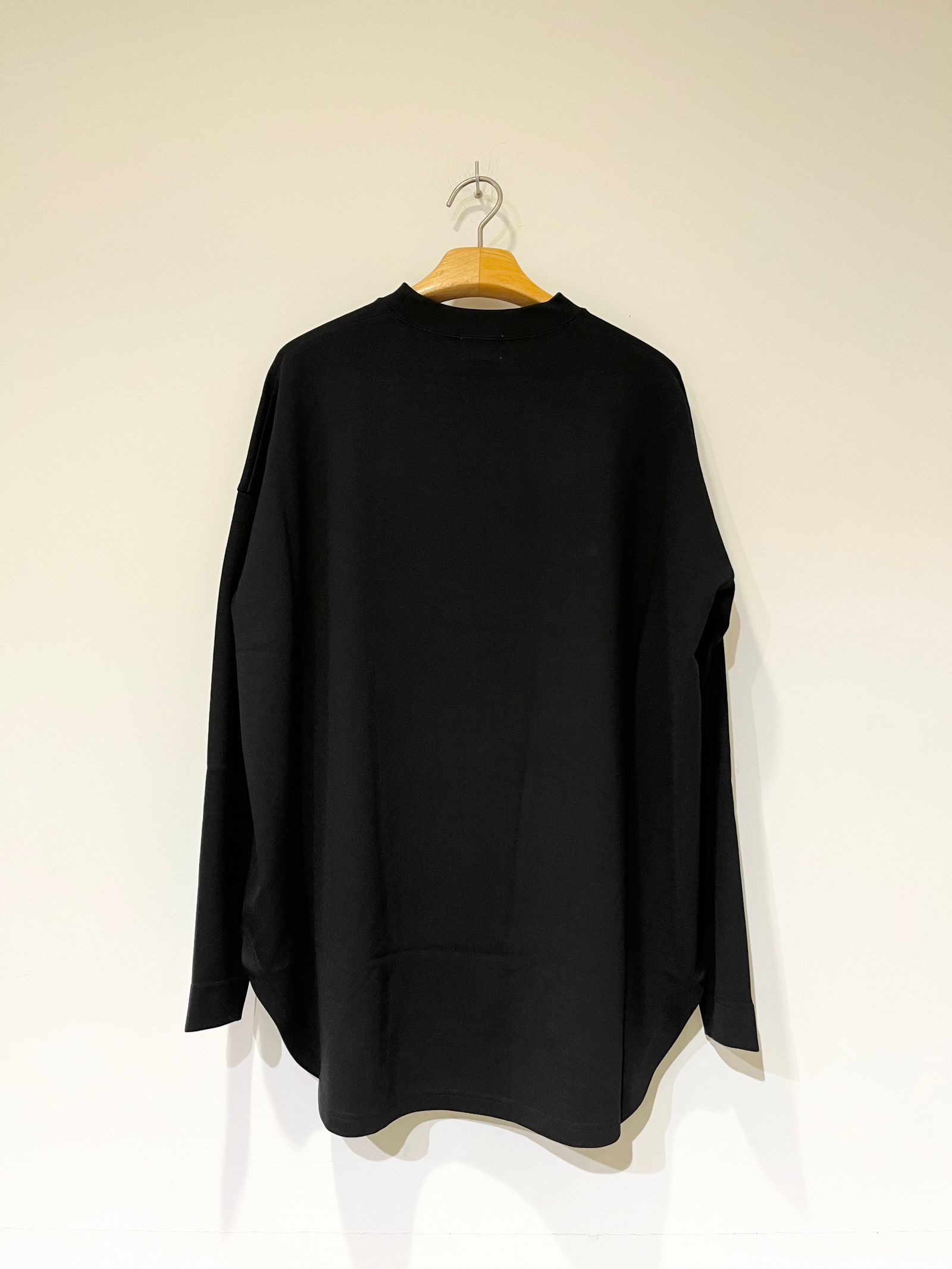 Standard Stretch Super Ponte Big Top / オーバーサイズロンT / ブラック