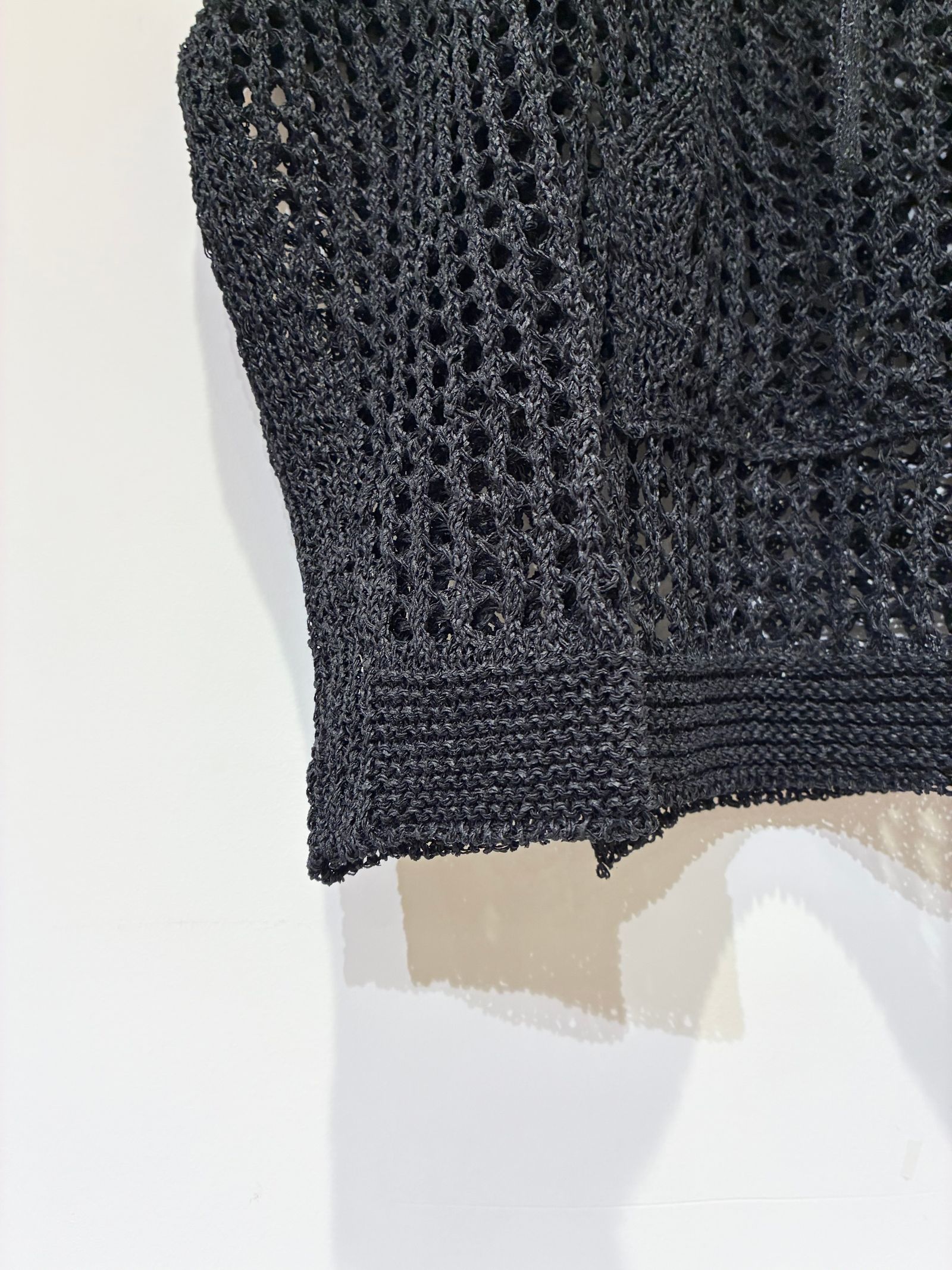 メッシュニットプルオーバー / ブラック